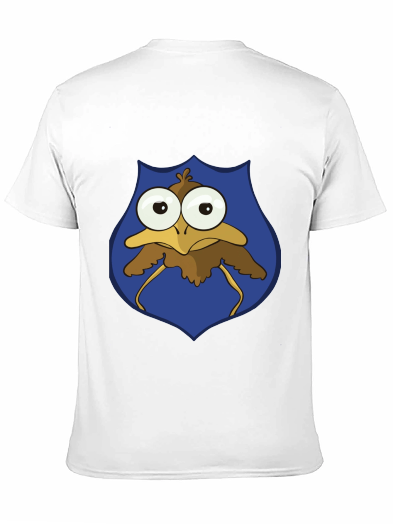 Funny Cartoon Bird T-Shirt - Googly Eyes Graphic Tee