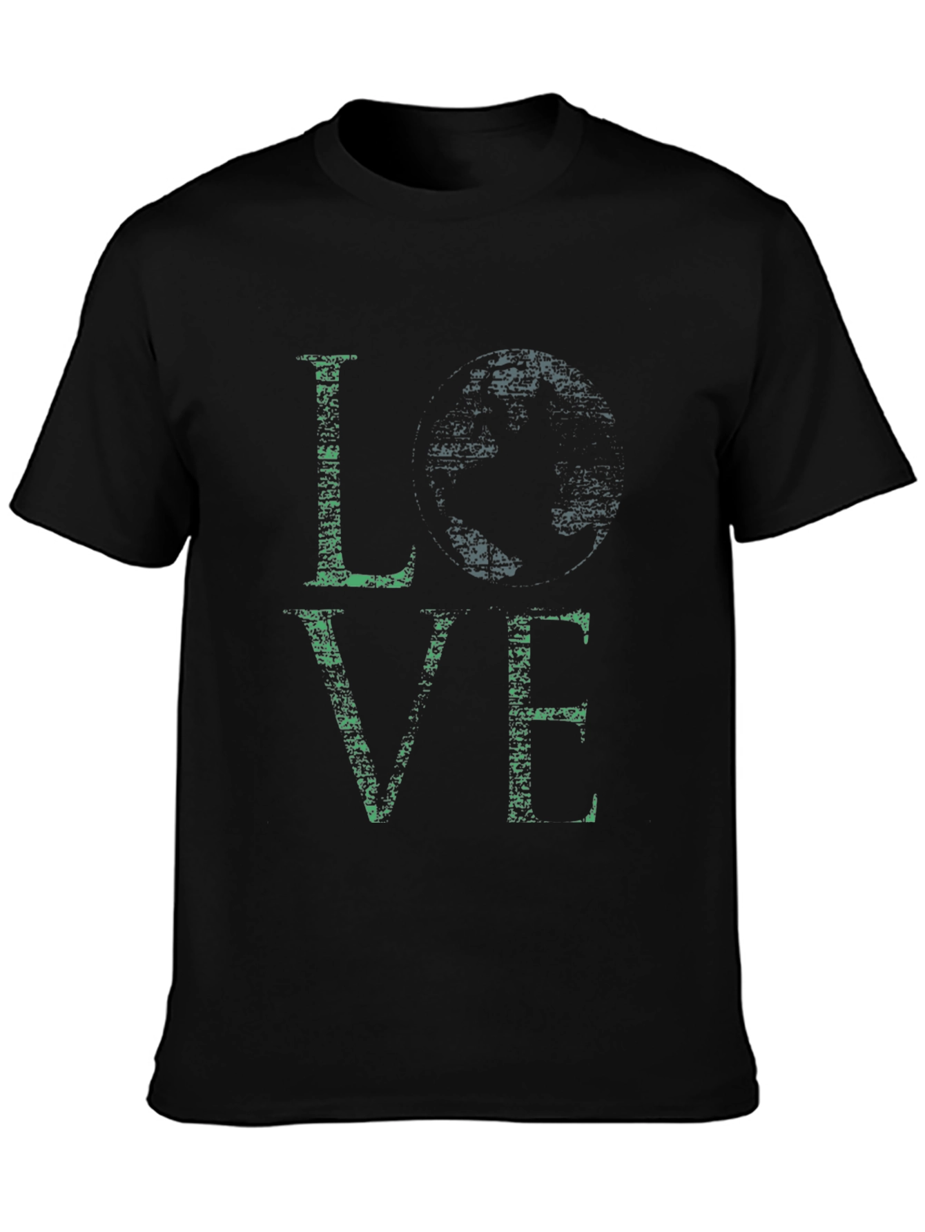 Love Shamrock Graphic Tee - Black Casual T-Shirt