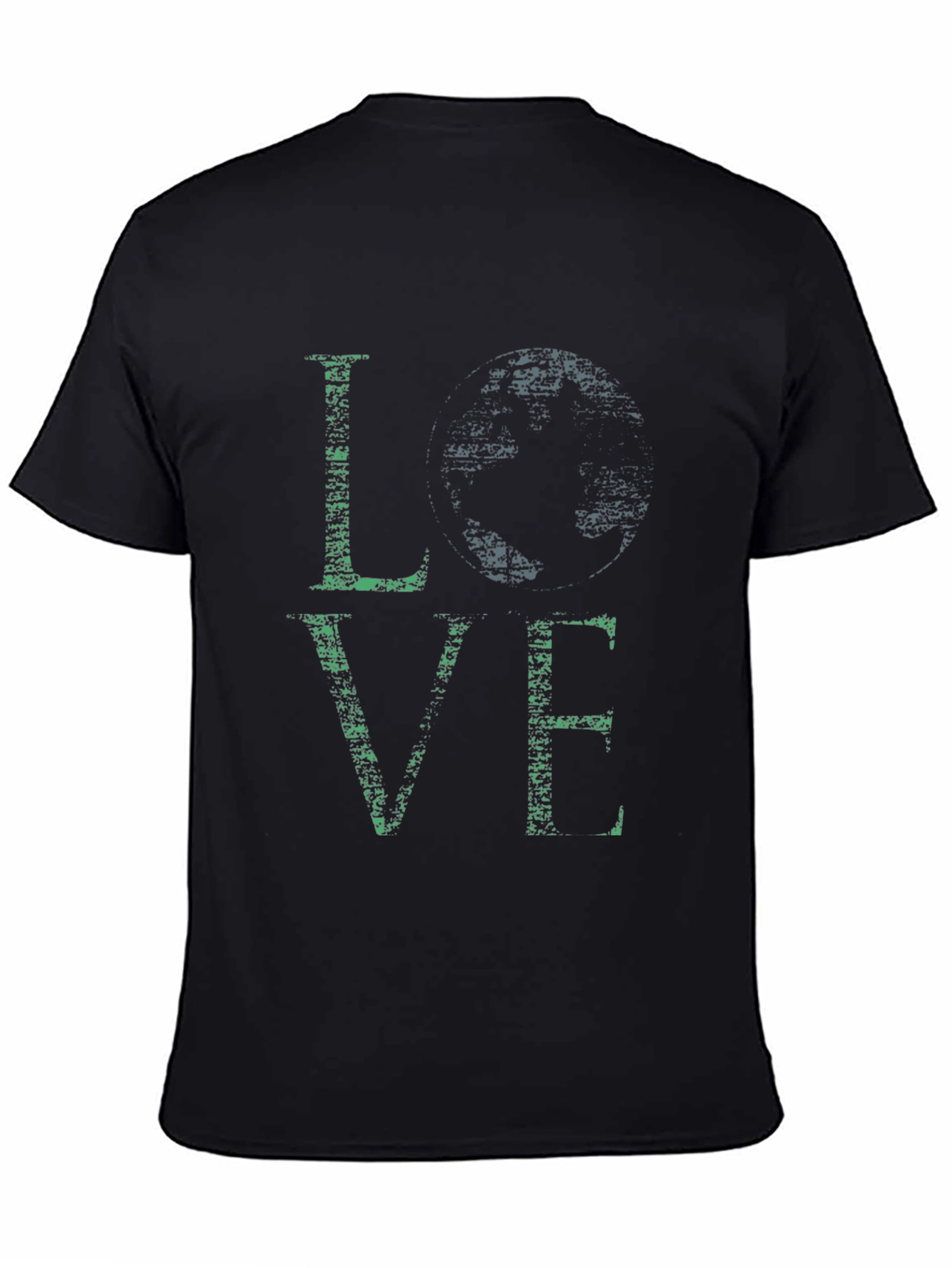 Love Shamrock Graphic Tee - Black Casual T-Shirt