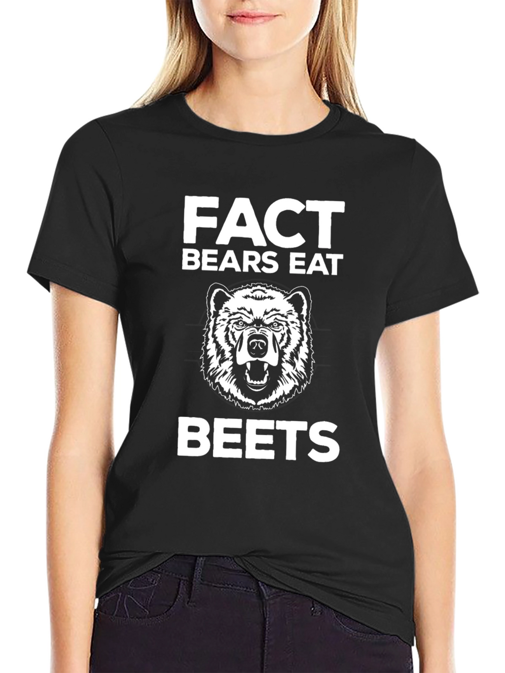 Fact Bears Eat Beets T-Shirt Funny Bear Graphic Tee