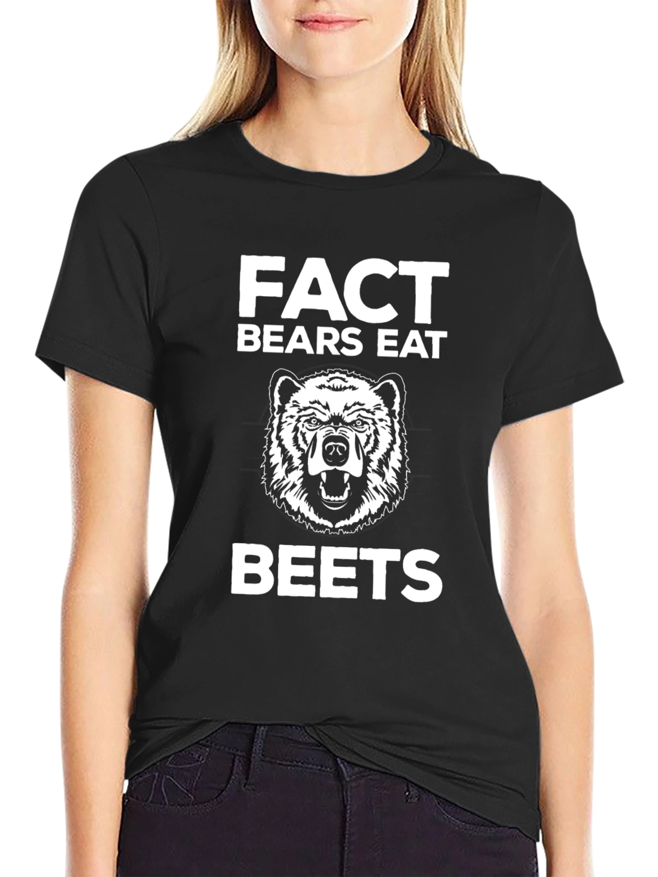 Fact Bears Eat Beets T-Shirt Funny Bear Graphic Tee