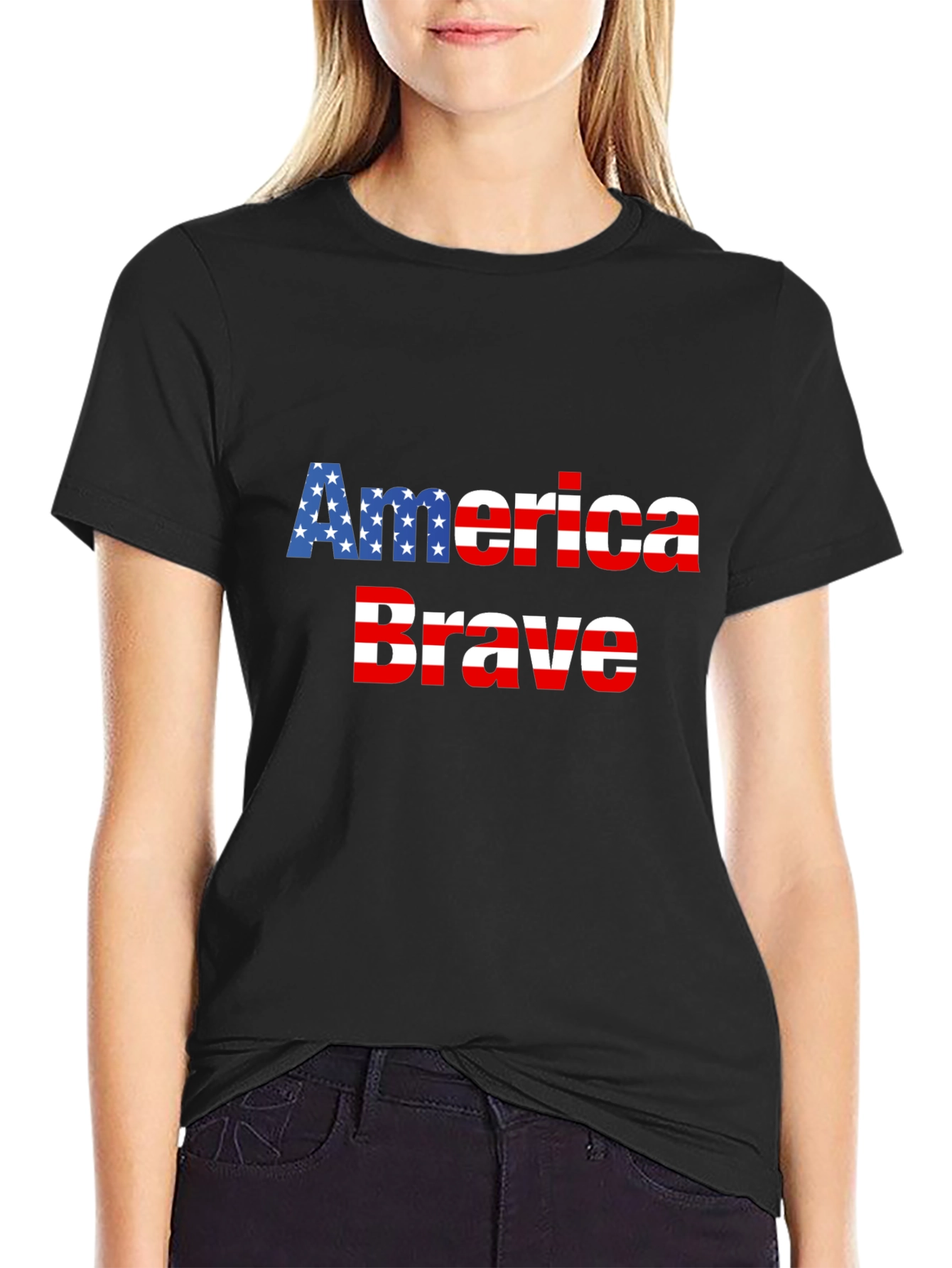 America Brave Patriotic Graphic Tee