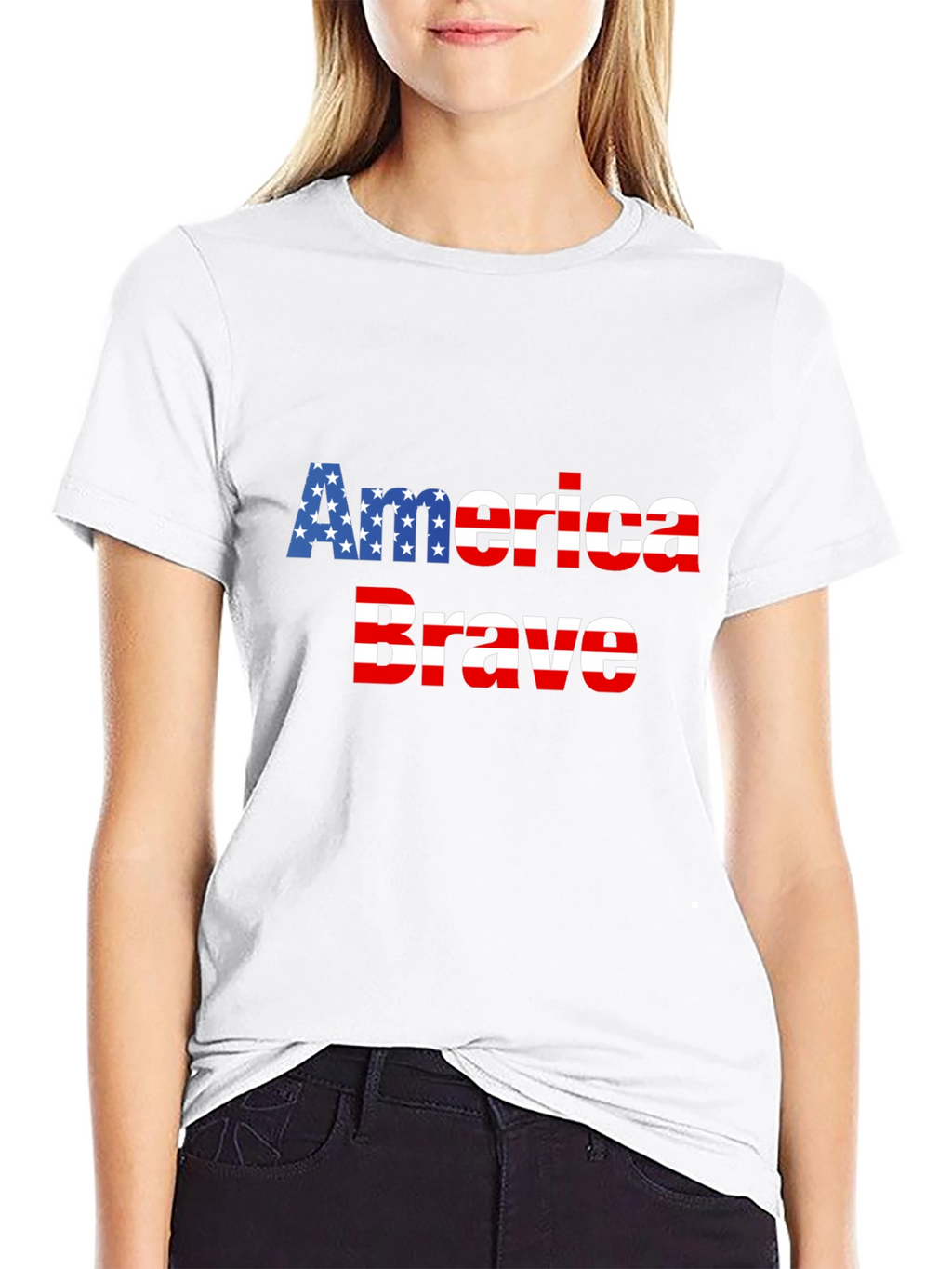 America Brave Patriotic Graphic Tee