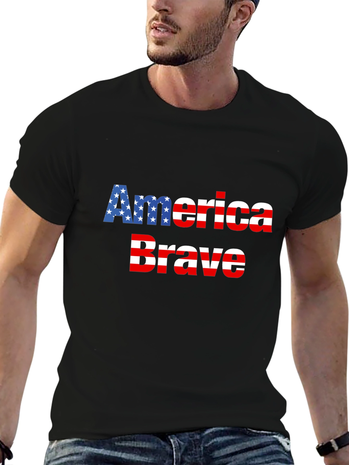 America Brave Patriotic Graphic Tee