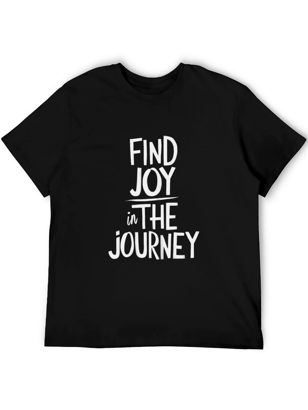 Find Joy in the Journey Black Graphic Tee