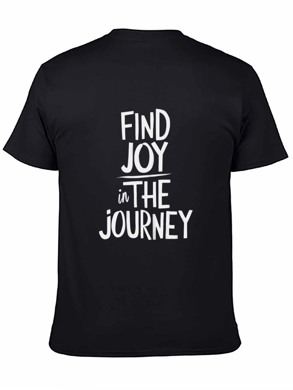 Find Joy in the Journey Black Graphic Tee