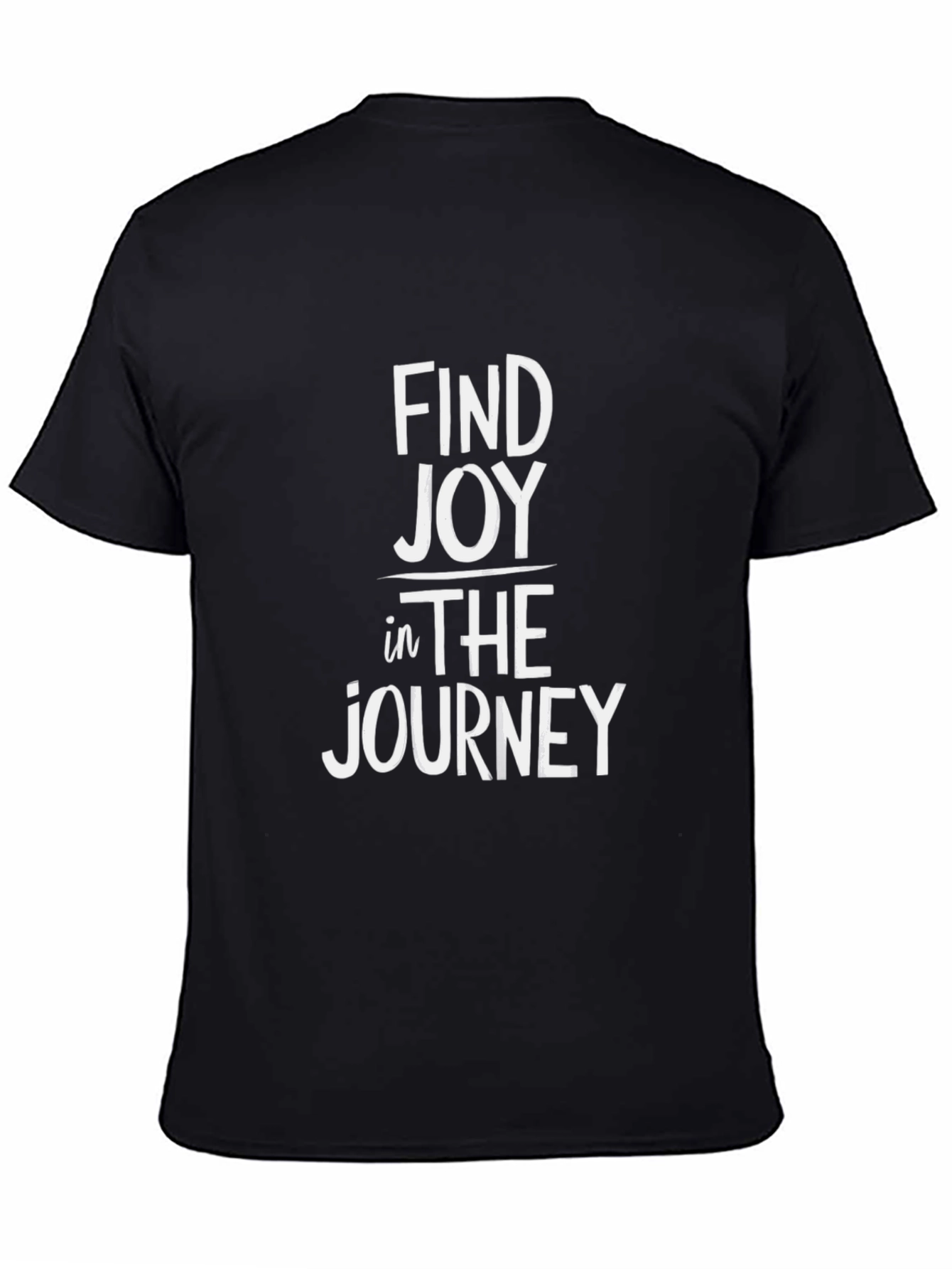 Find Joy in the Journey Black Graphic Tee