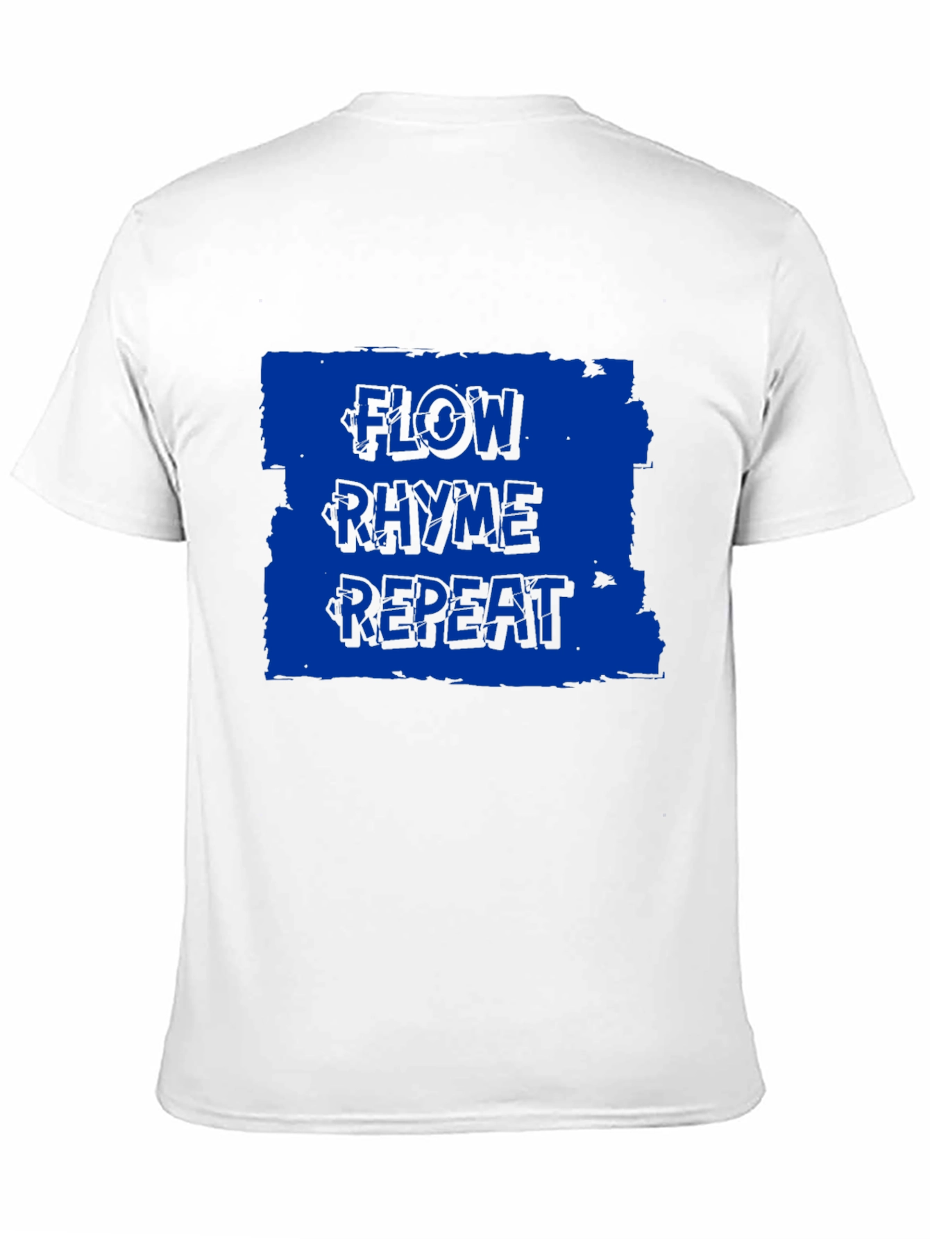 Flow Rhyme Repeat Graphic Tee - Black Cotton T-Shirt