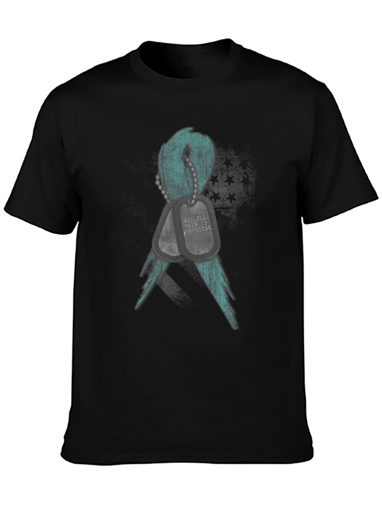 Mental Health Awareness Ribbon T-Shirt - Teal