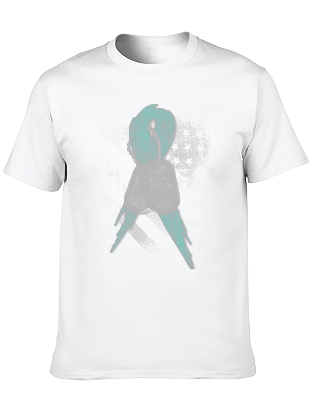 Mental Health Awareness Ribbon T-Shirt - Teal