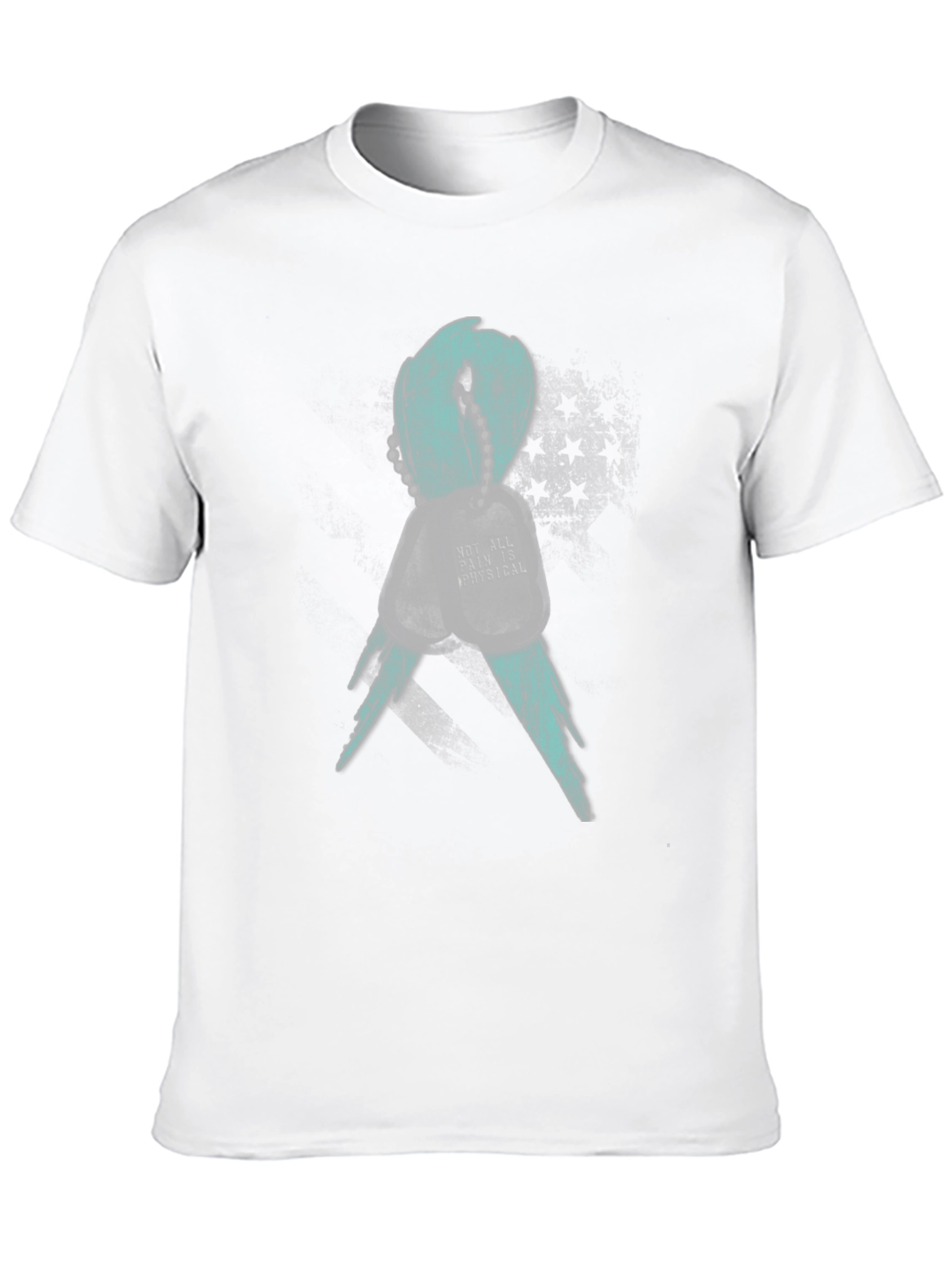 Mental Health Awareness Ribbon T-Shirt - Teal