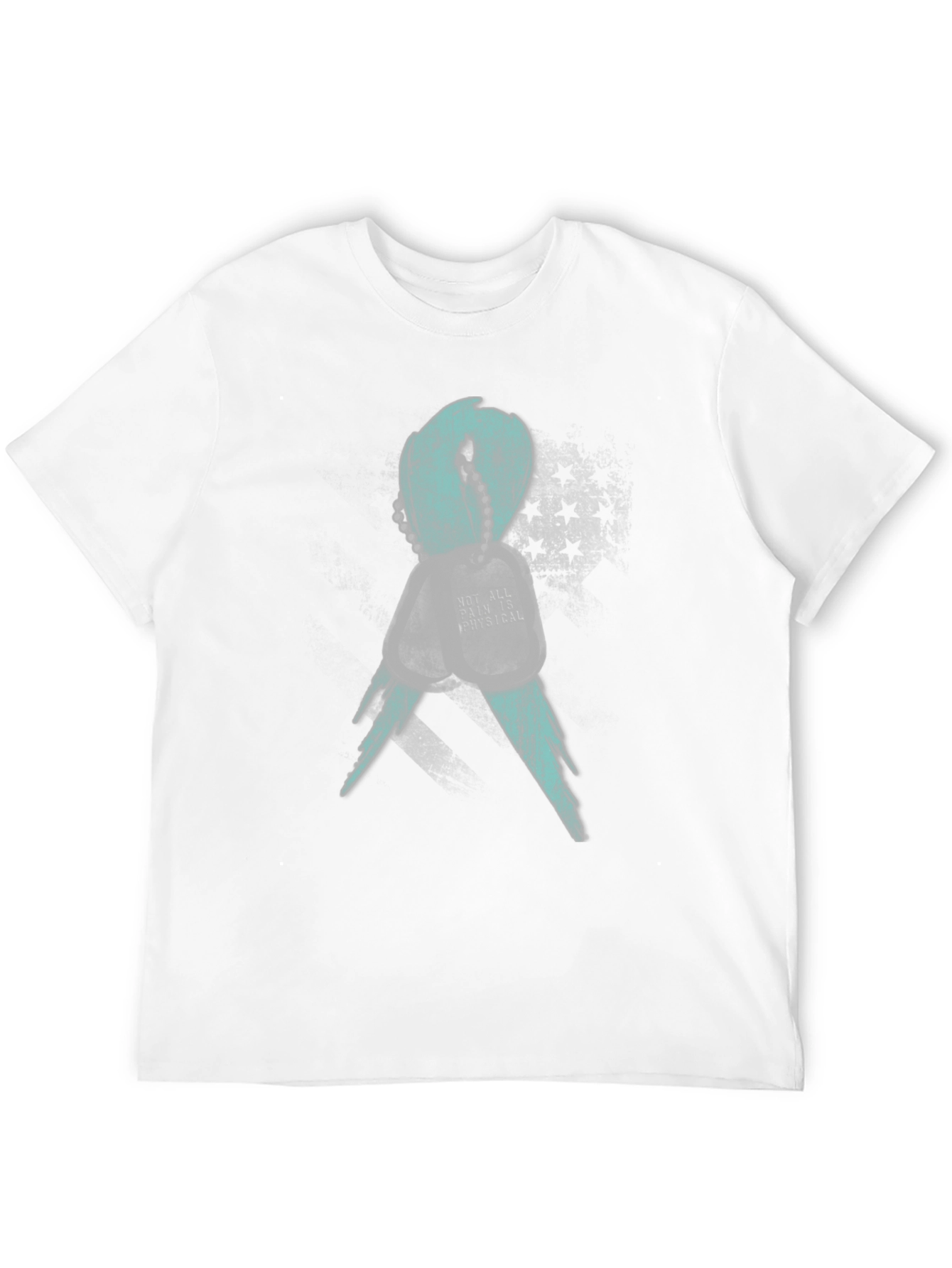 Mental Health Awareness Ribbon T-Shirt - Teal
