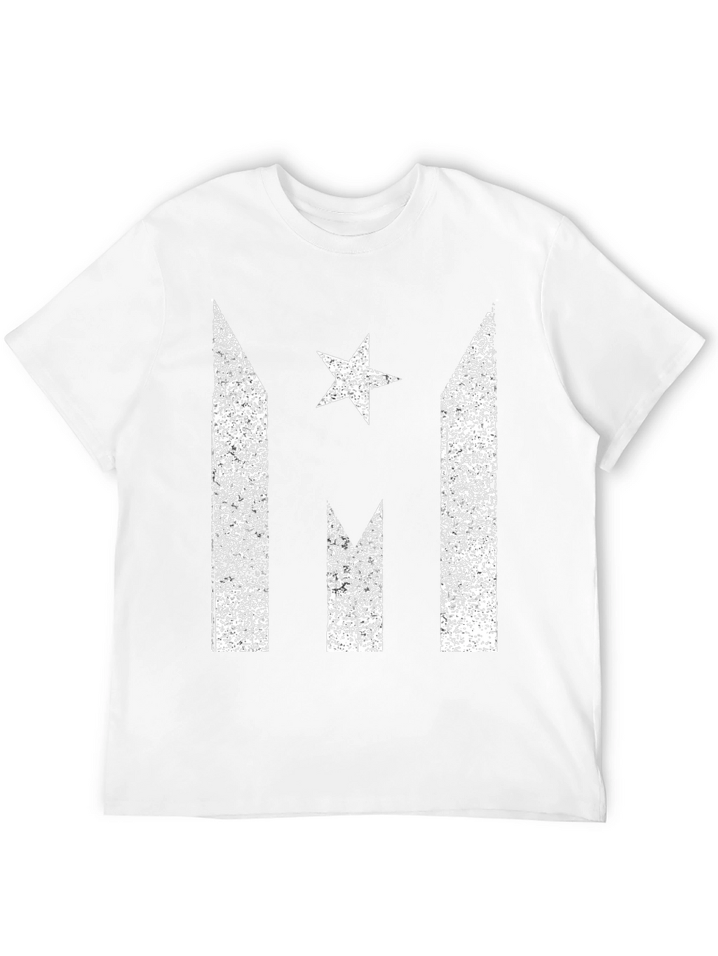 Distressed Puerto Rico Flag Star Graphic T-Shirt