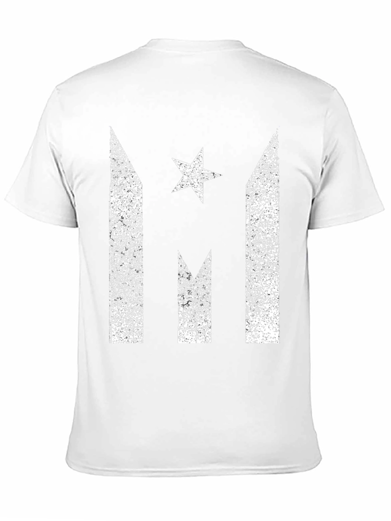 Distressed Puerto Rico Flag Star Graphic T-Shirt
