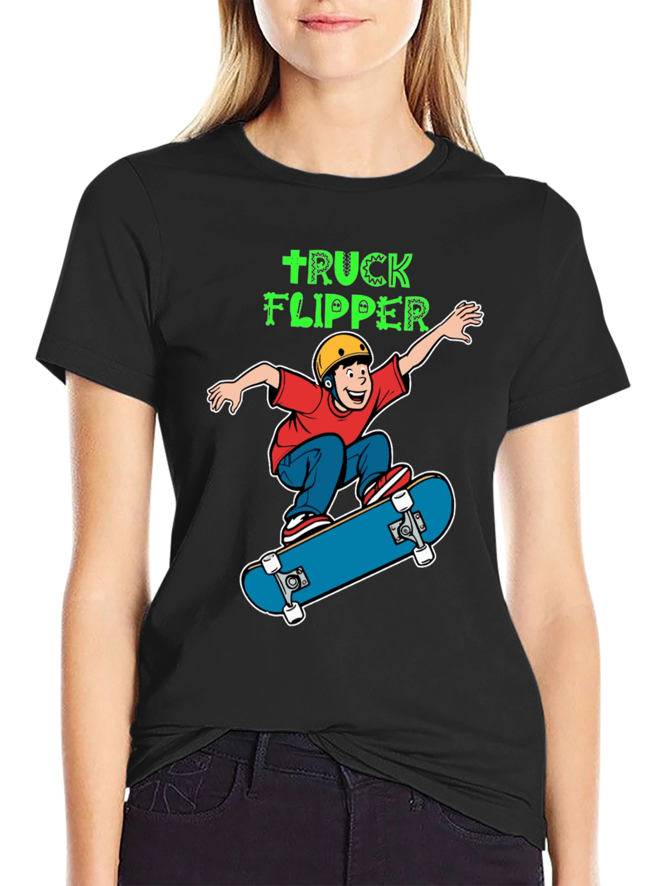 Truck Flipper Skateboard T-Shirt