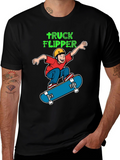 Truck Flipper Skateboard T-Shirt