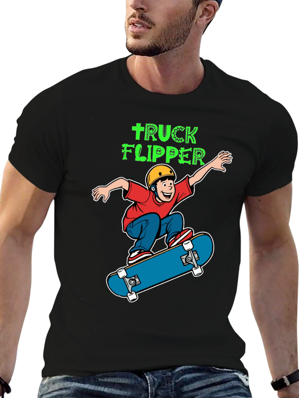 Truck Flipper Skateboard T-Shirt