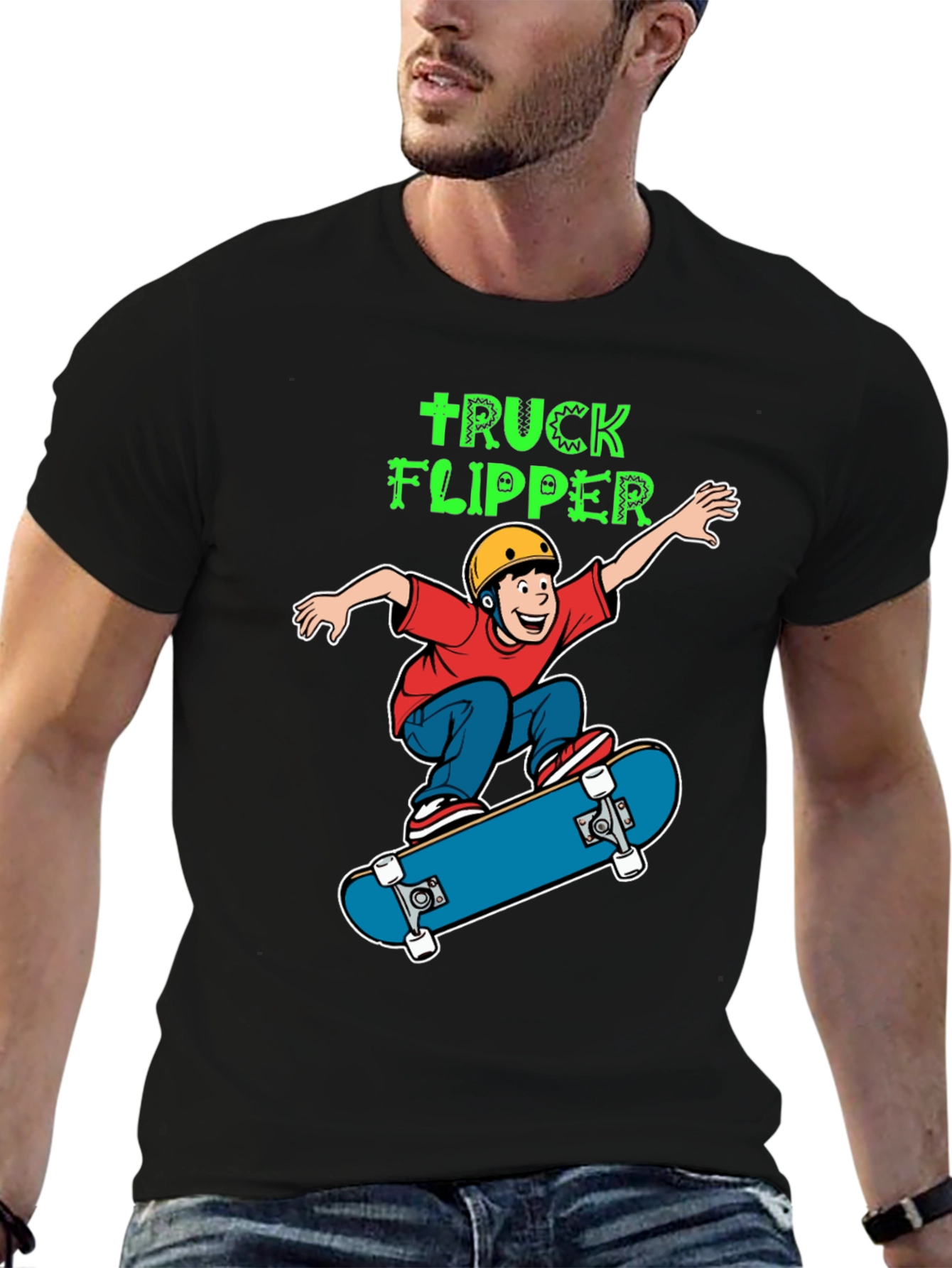 Truck Flipper Skateboard T-Shirt