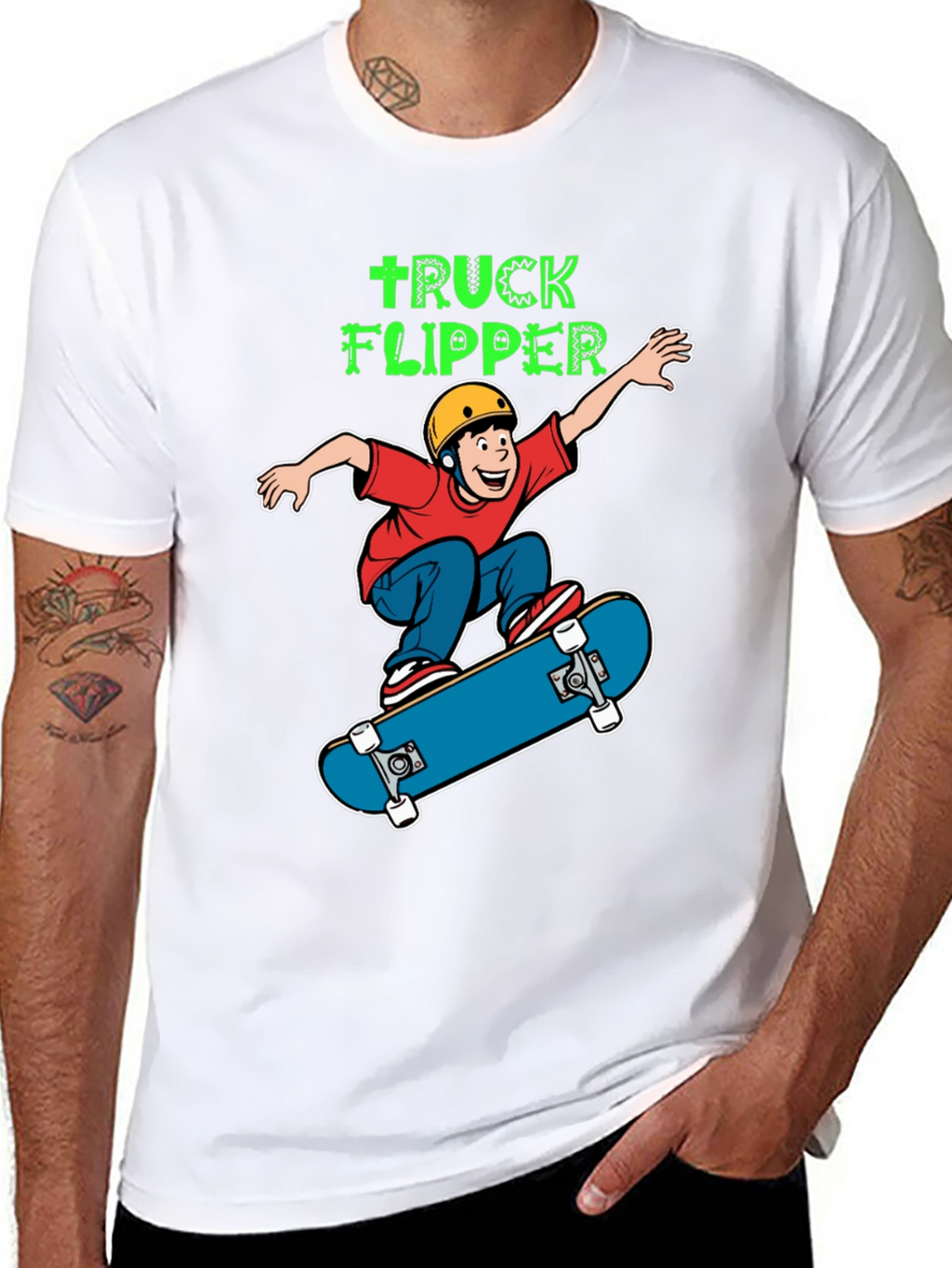 Truck Flipper Skateboard T-Shirt
