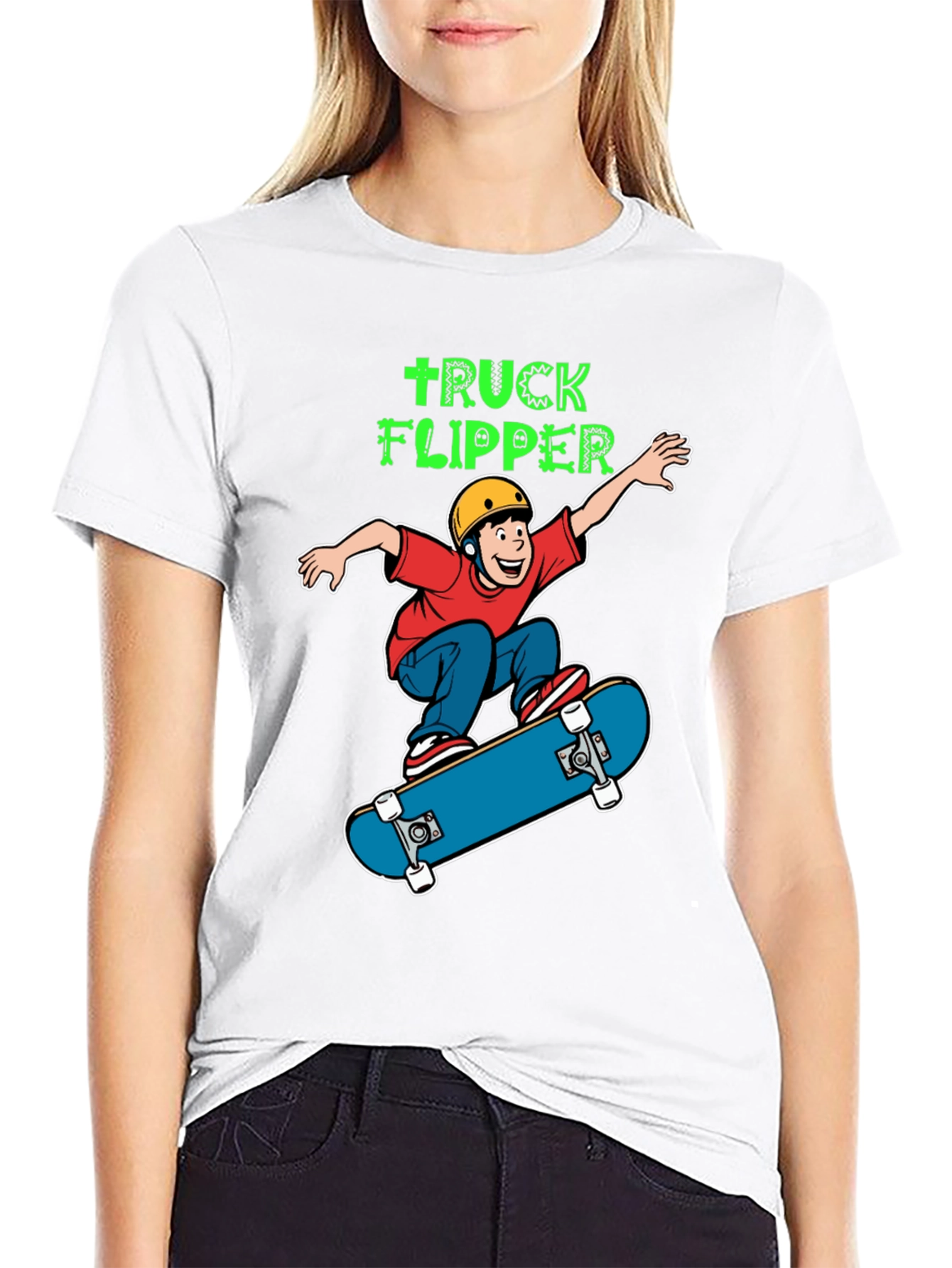 Truck Flipper Skateboard T-Shirt
