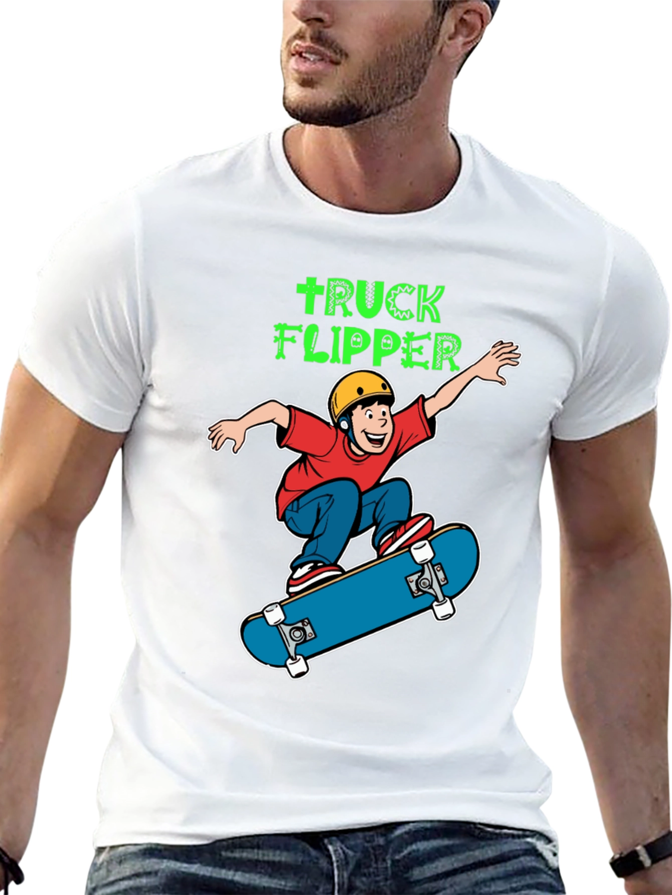 Truck Flipper Skateboard T-Shirt