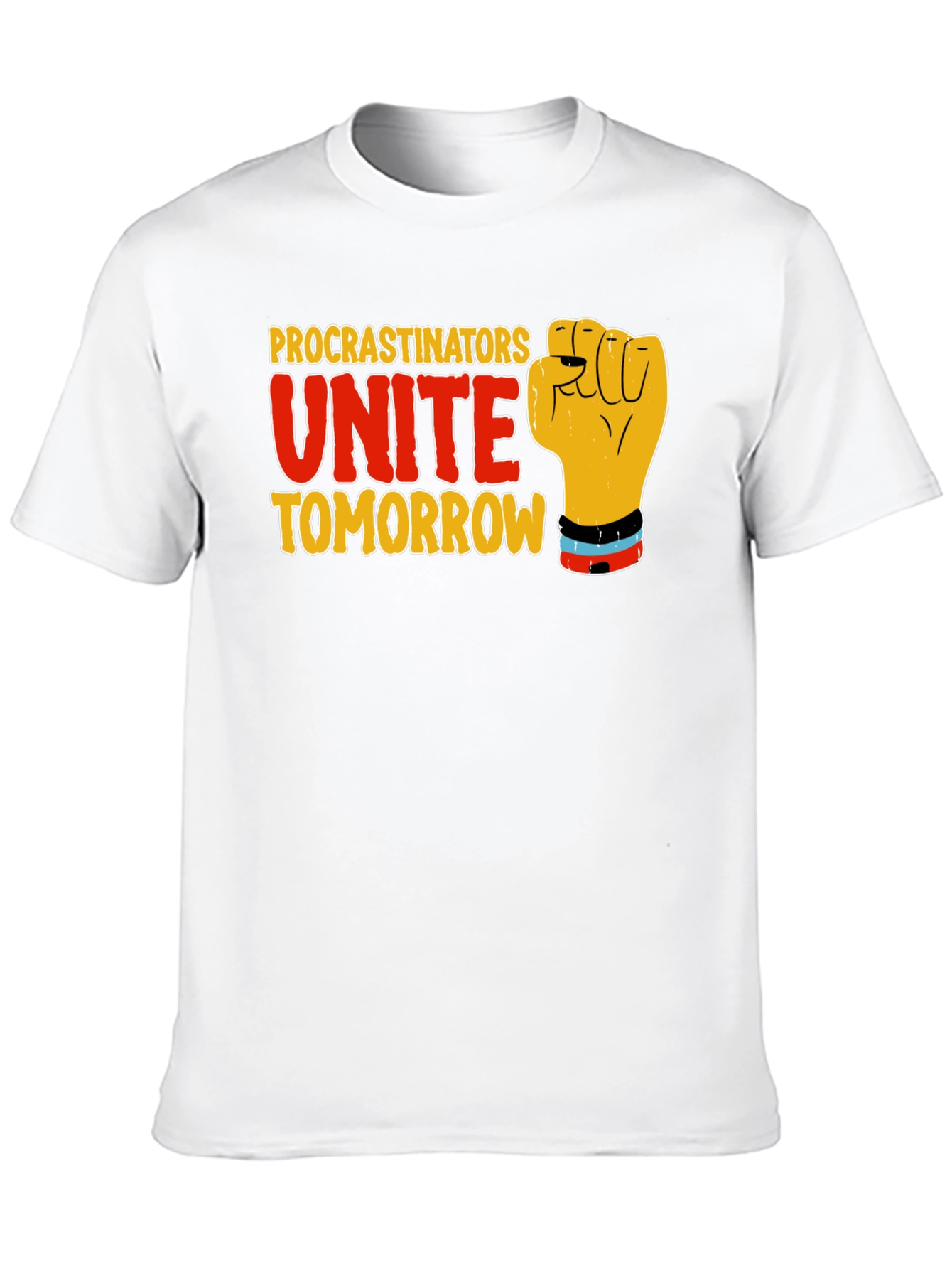 Procrastinators Unite Tomorrow Black T-Shirt