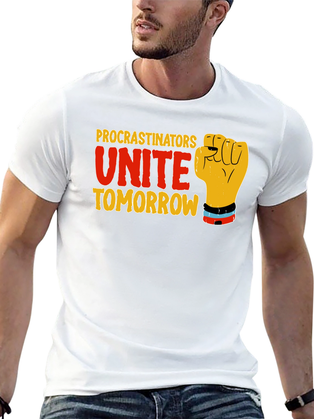 Procrastinators Unite Tomorrow Black T-Shirt