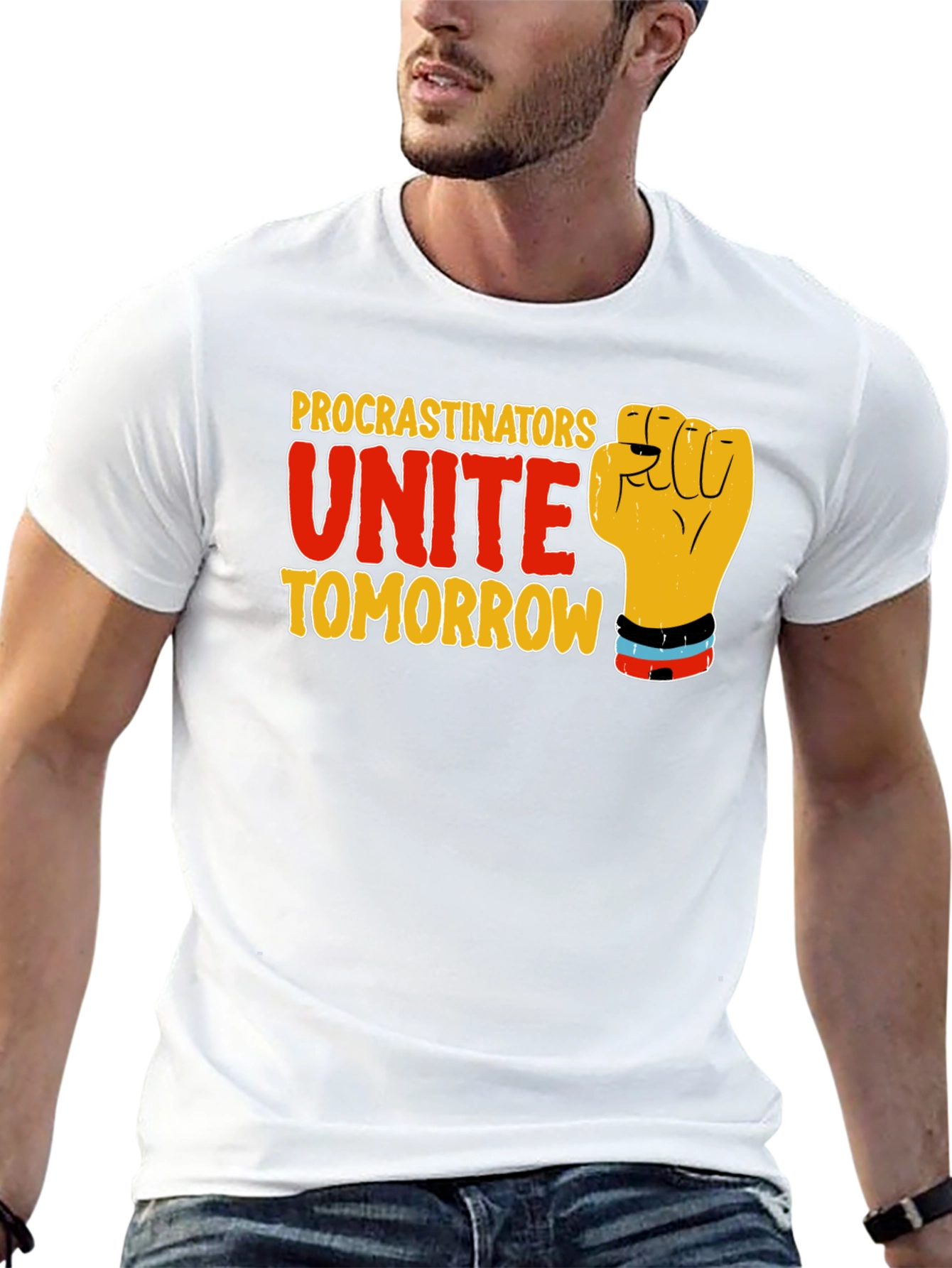 Procrastinators Unite Tomorrow Black T-Shirt