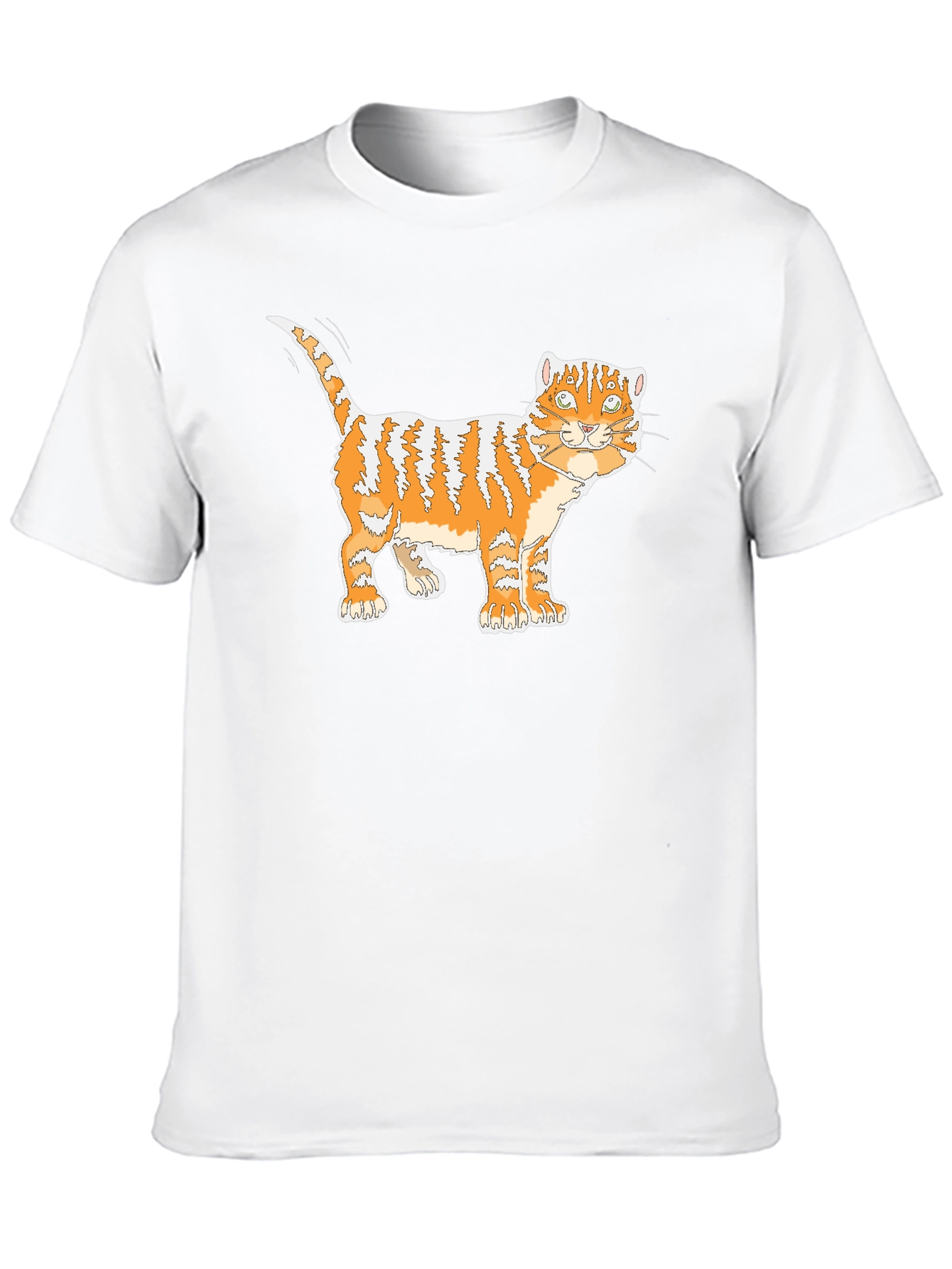 Orange Tabby Cat Graphic T-Shirt
