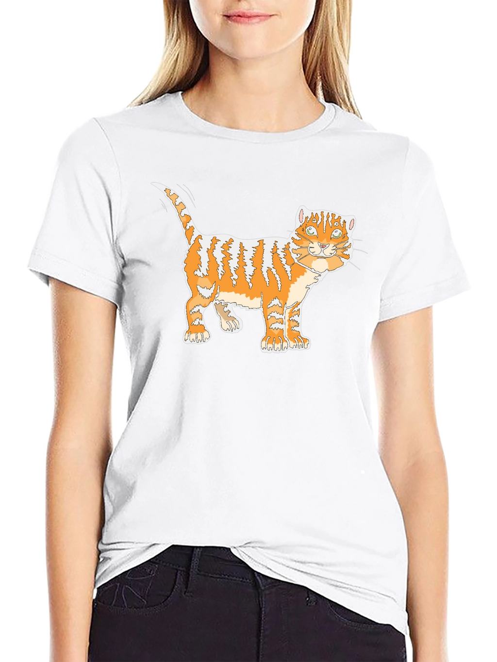 Orange Tabby Cat Graphic T-Shirt