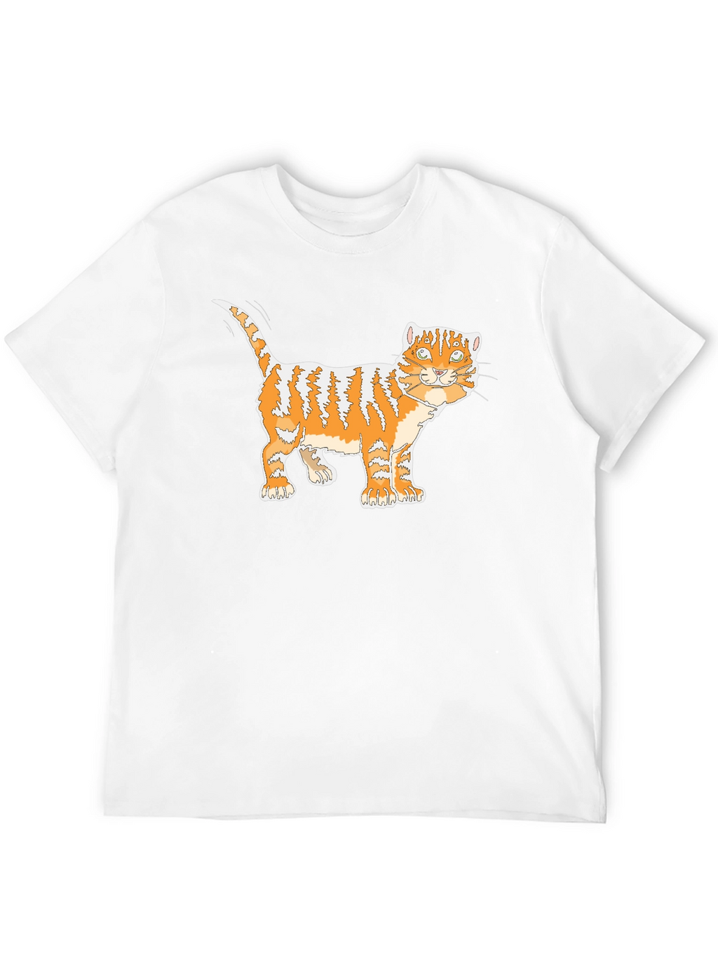Orange Tabby Cat Graphic T-Shirt