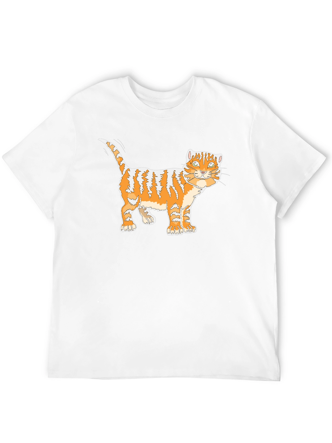 Orange Tabby Cat Graphic T-Shirt