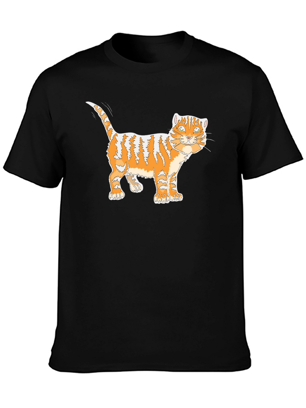 Orange Tabby Cat Graphic T-Shirt
