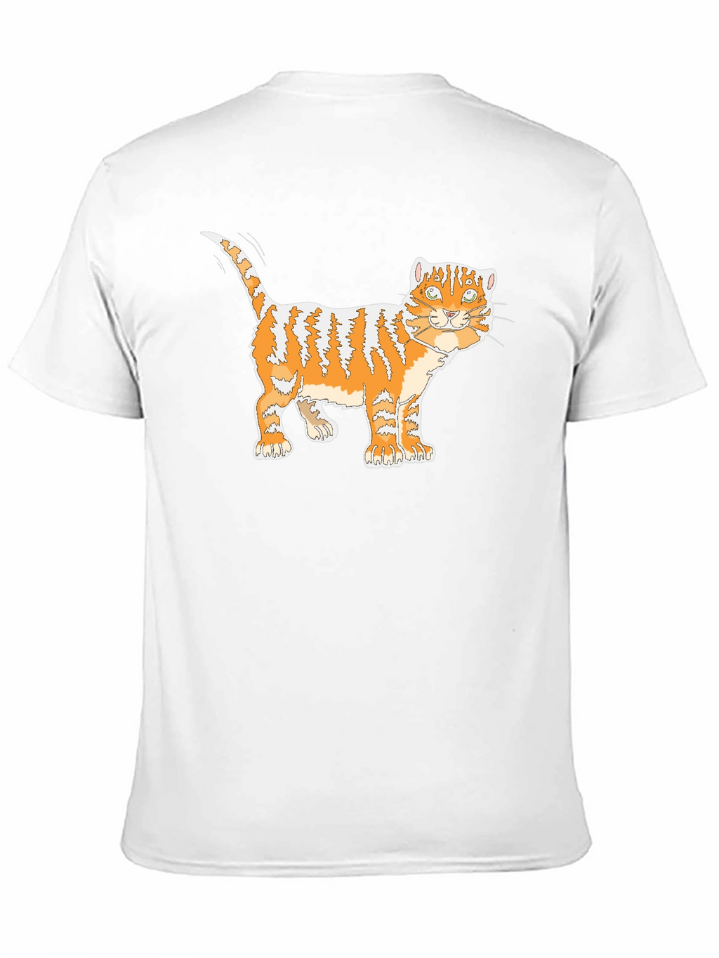 Orange Tabby Cat Graphic T-Shirt