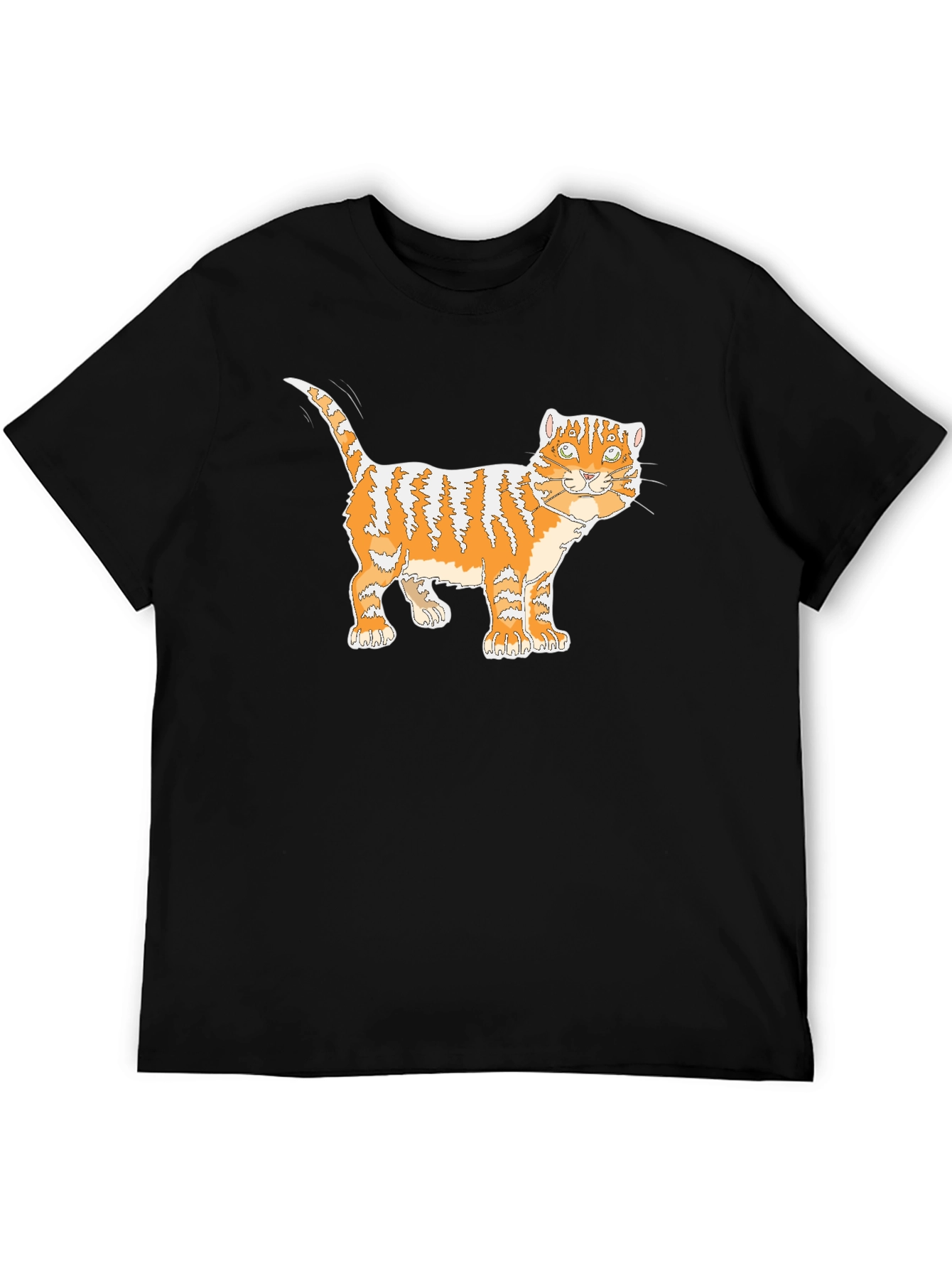 Orange Tabby Cat Graphic T-Shirt