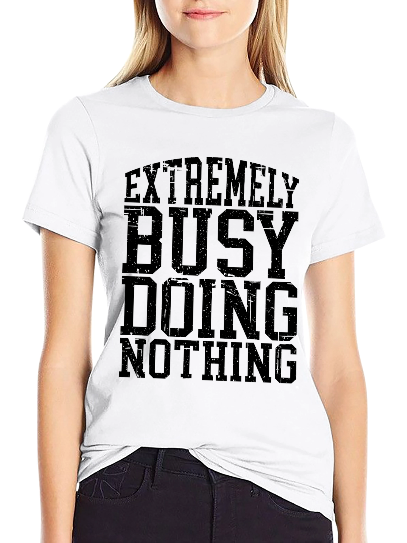 Extremely Busy Doing Nothing Graphic T-Shirt