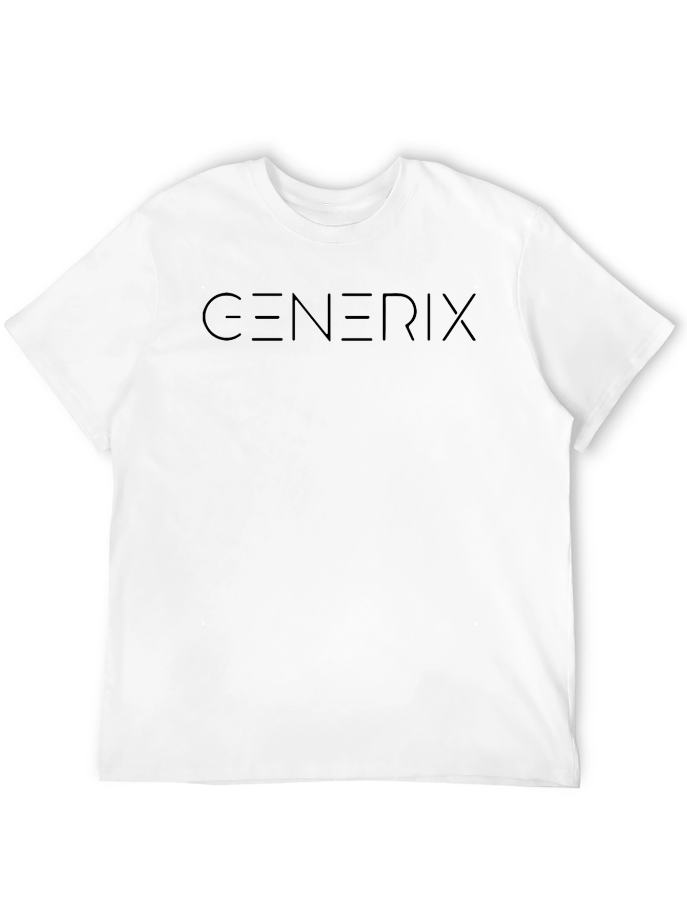 GENERIX Black Graphic Tee - Modern Style