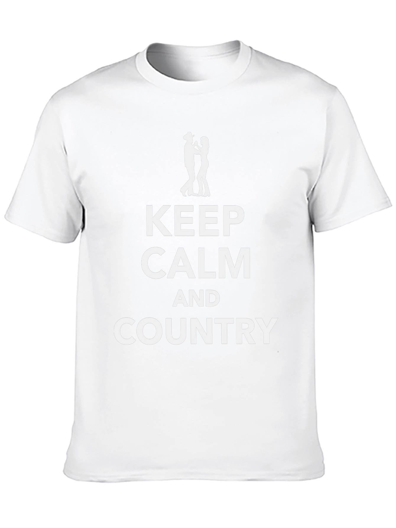 Keep Calm and Country Black T-Shirt