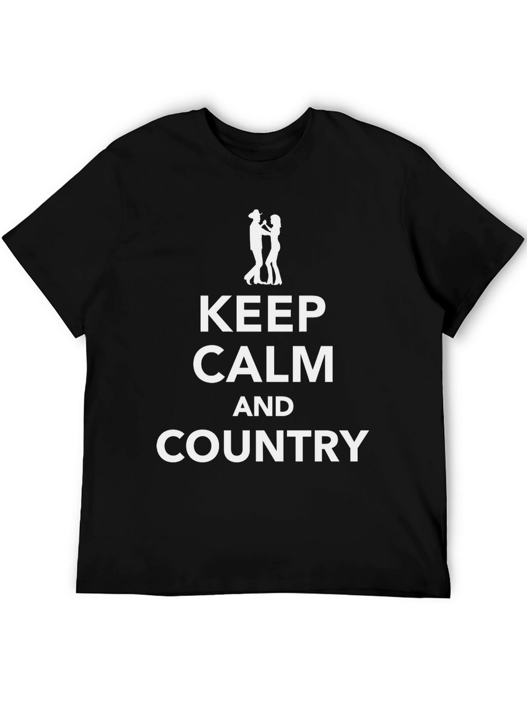 Keep Calm and Country Black T-Shirt