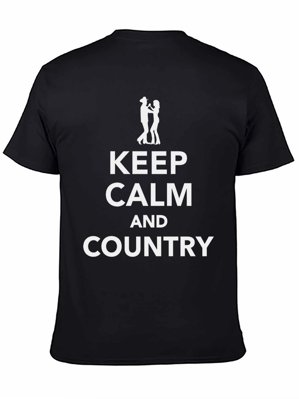 Keep Calm and Country Black T-Shirt