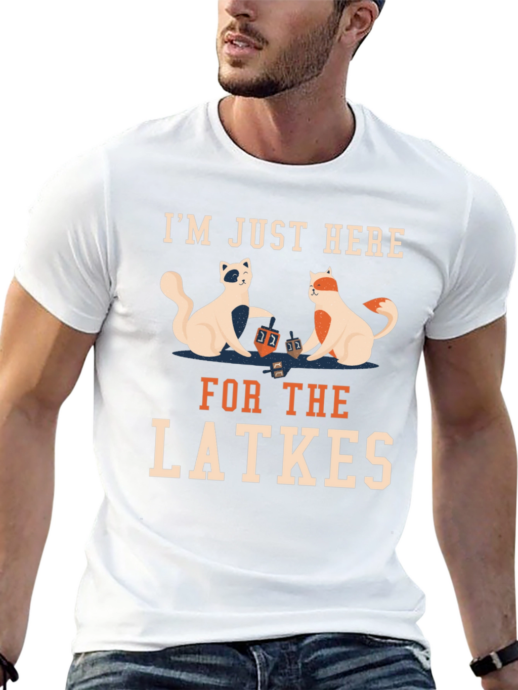 Latkes Cats T-Shirt - Holiday Fun