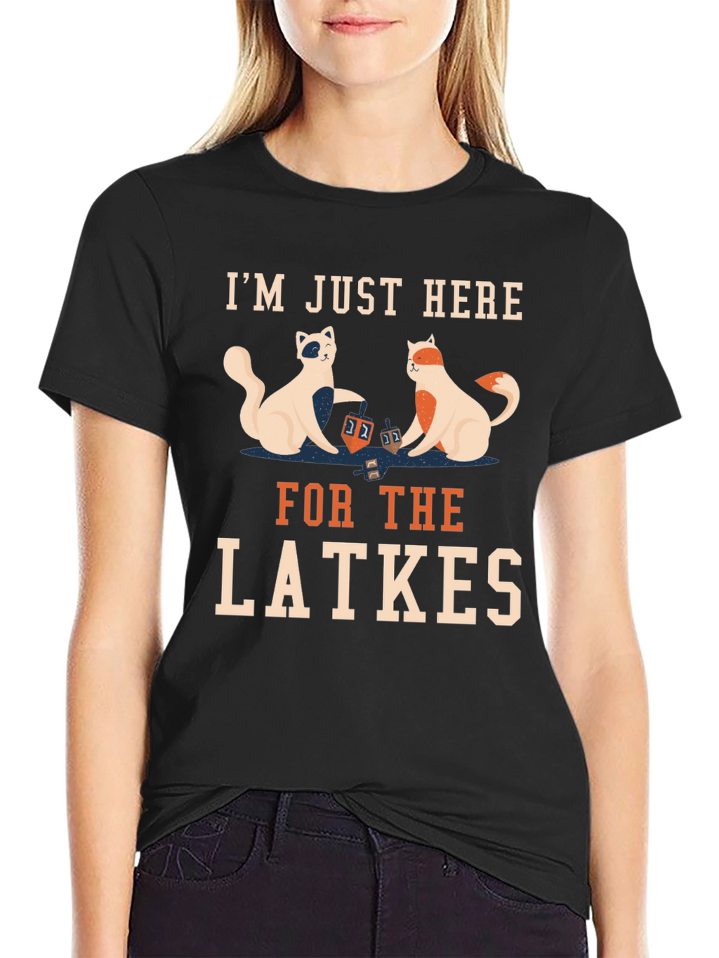 Latkes Cats T-Shirt - Holiday Fun