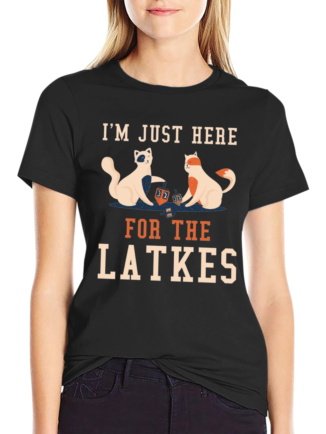 Latkes Cats T-Shirt - Holiday Fun