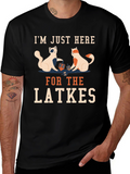 Latkes Cats T-Shirt - Holiday Fun