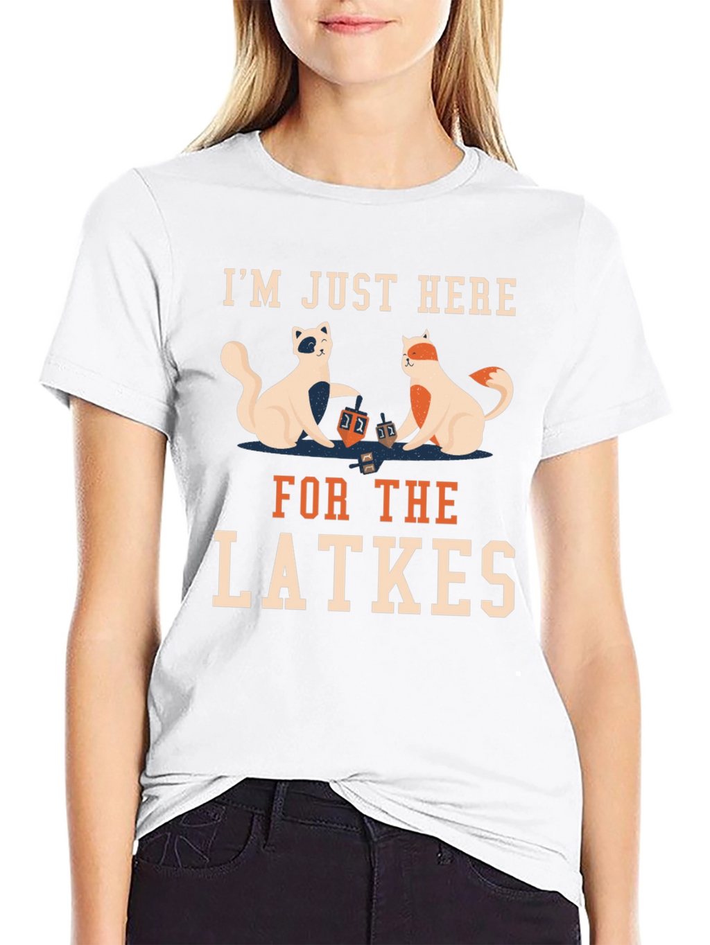Latkes Cats T-Shirt - Holiday Fun