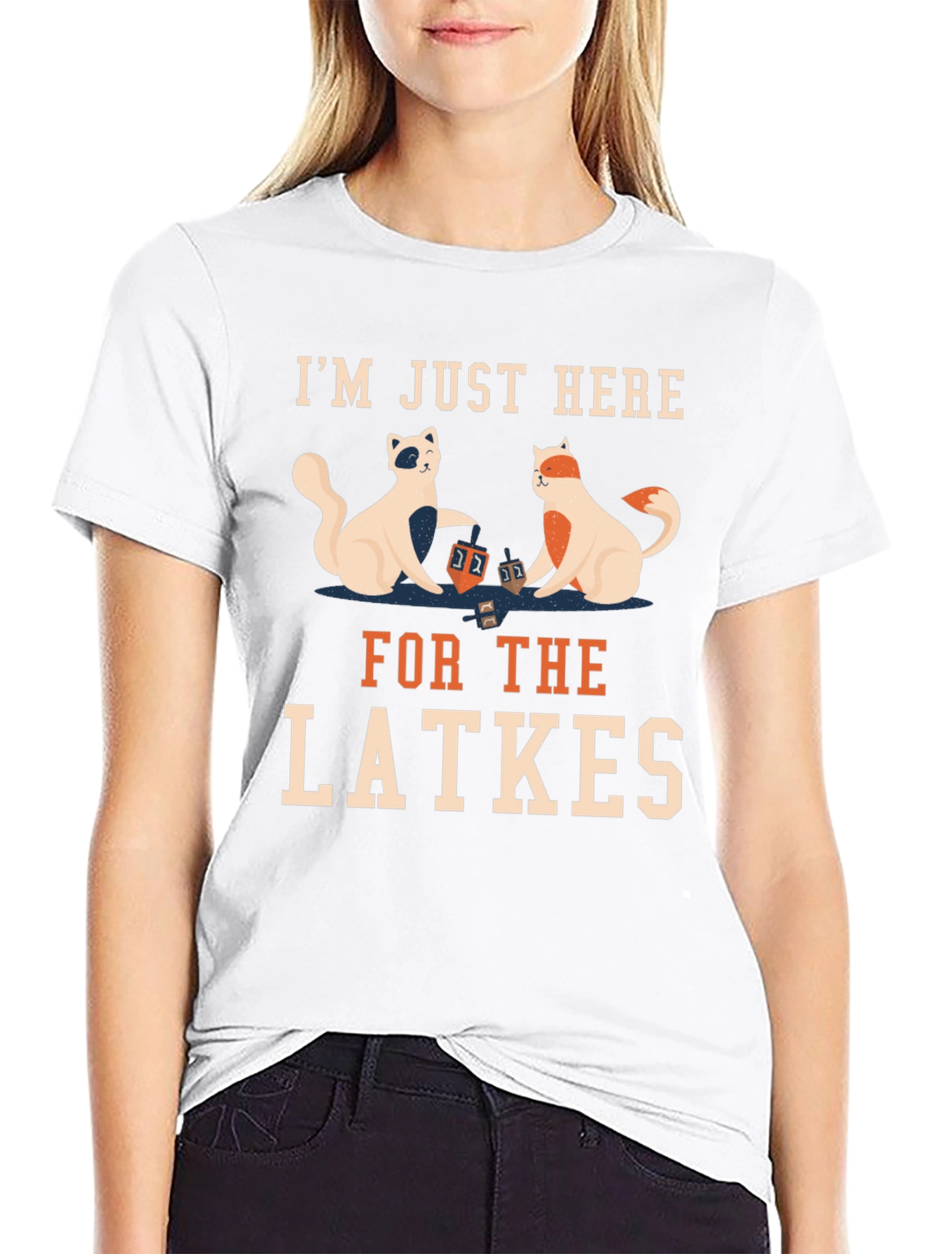 Latkes Cats T-Shirt - Holiday Fun