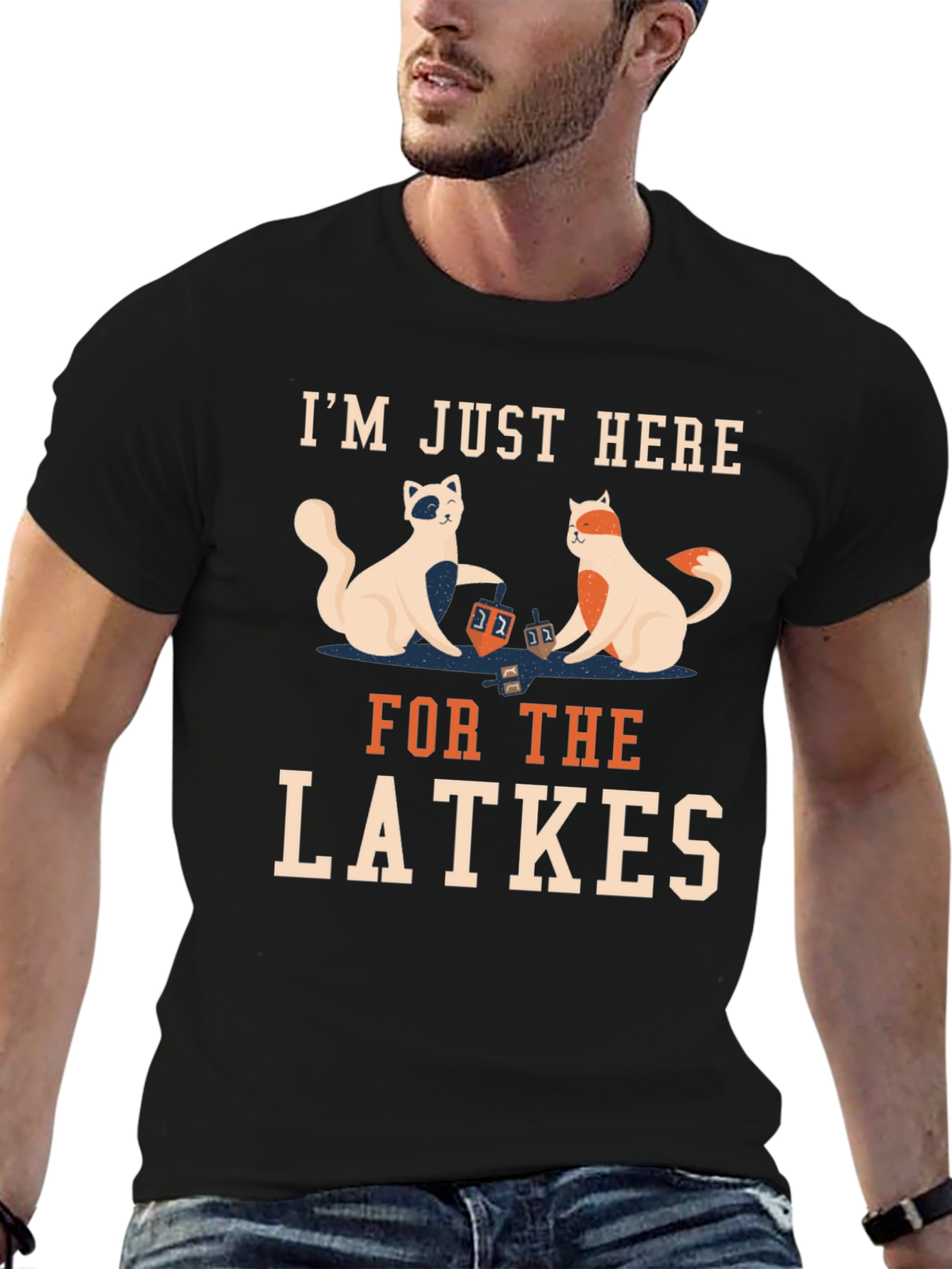 Latkes Cats T-Shirt - Holiday Fun