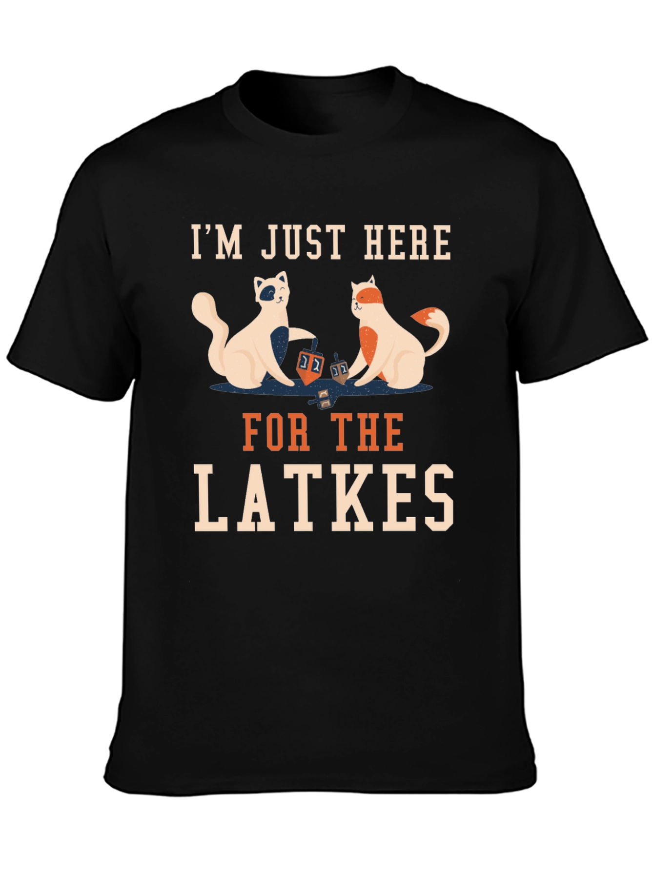 Latkes Cats T-Shirt - Holiday Fun