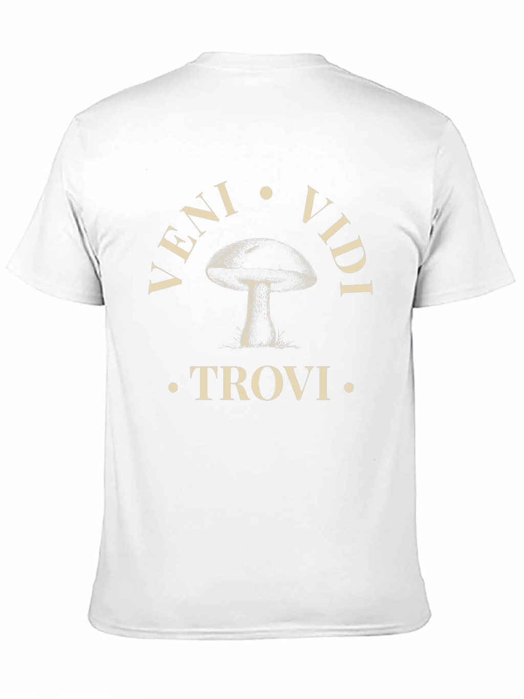 Veni Vidi Trovi Mushroom T-Shirt - Black