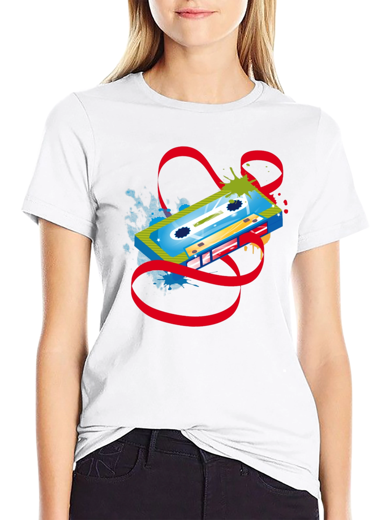 Retro Cassette Tape Graphic T-Shirt